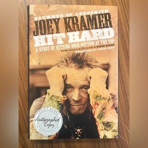 Joey Kramer 'Hit Hard' Autographed Book